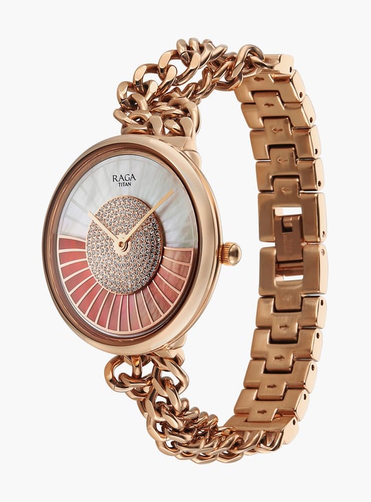TITAN Raga Glimmers Embellished Analog Watch with Bracelet - 95342WM01F