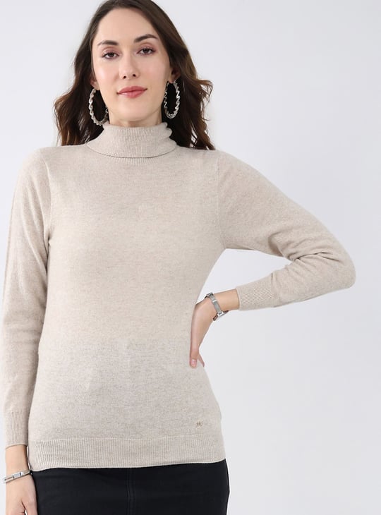 MONTE CARLO Solid Turtle Neck Sweater