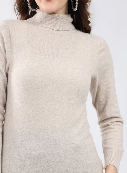 MONTE CARLO Solid Turtle Neck Sweater