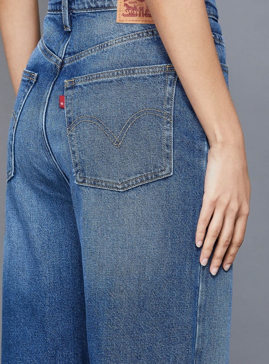 LEVI'S Washed Loose Fit High Waist Jeans