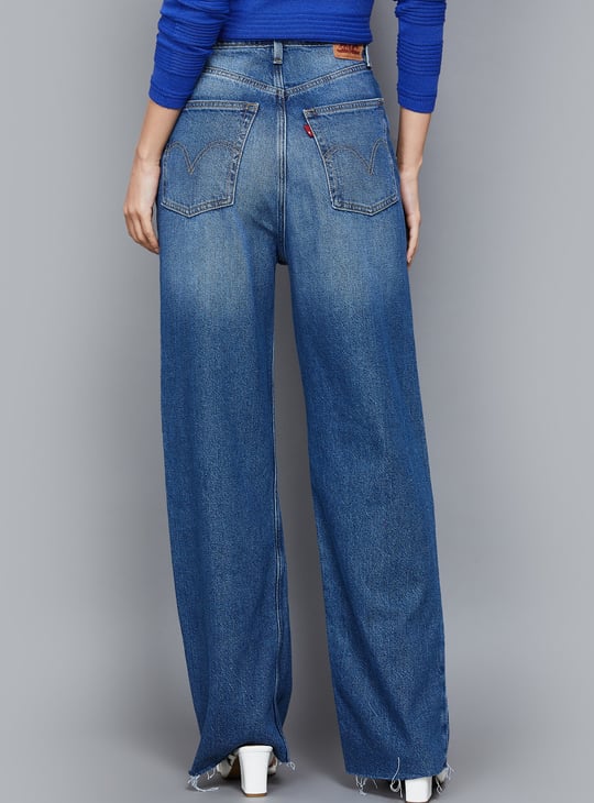 LEVI'S Washed Loose Fit High Waist Jeans