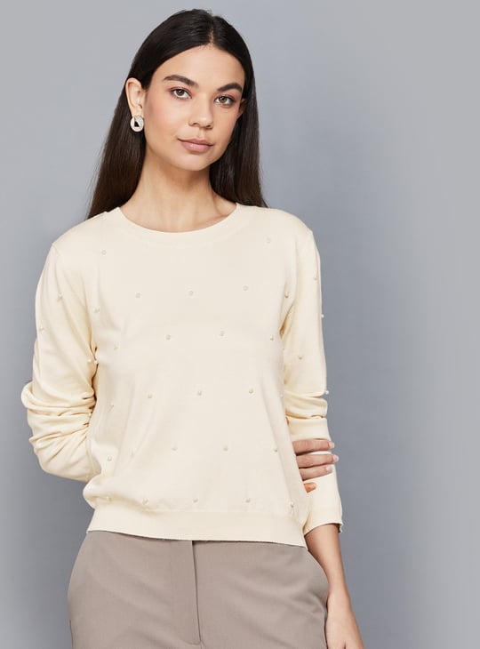 VERO MODA Embellished Knit Top