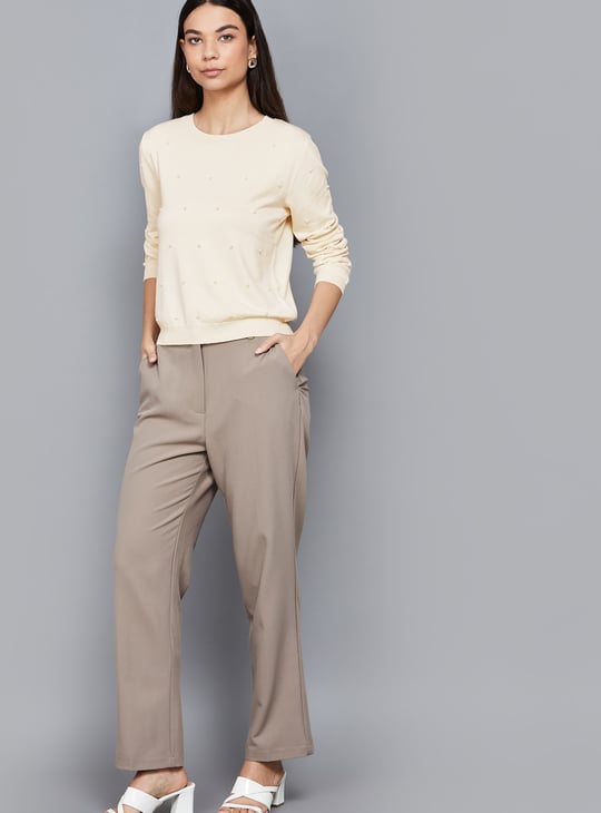 VERO MODA Embellished Knit Top