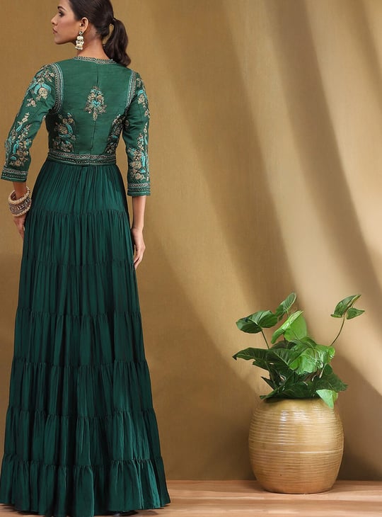 biba green dress with jacket Byrdie Slip Dress Kelly Green S main image 1