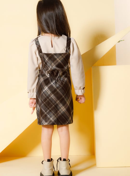 burgundy occasion dress with sleeves American Canvas Dungaree