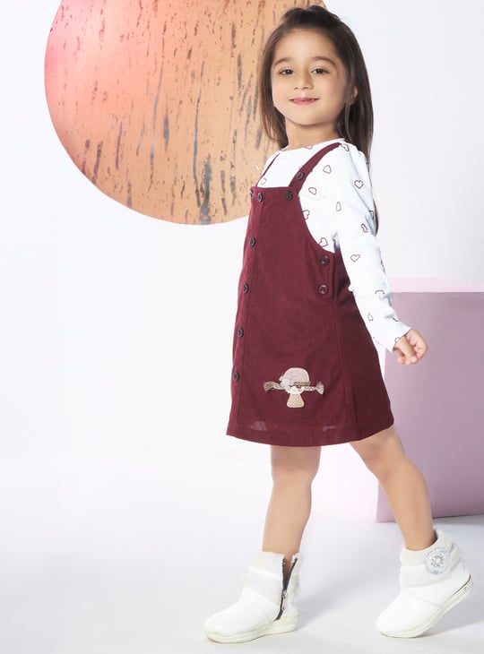 burgundy dungaree dress 1920s Brown Silk Dress with Mother of Pearl Buttons – Style & Salvage main image 1