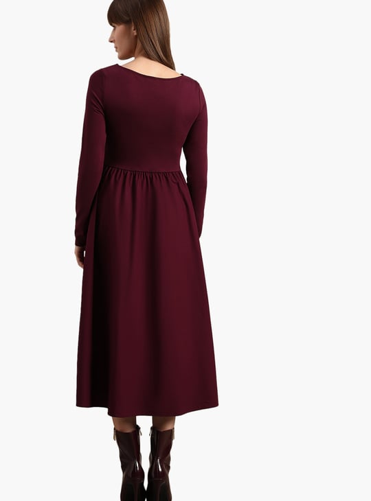 VERO MODA Solid A-line Dress