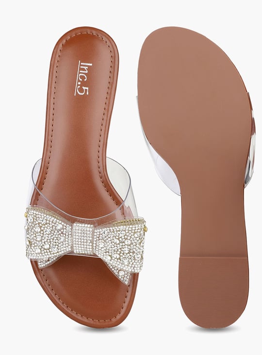 INC.5 Embellished Bow Flats