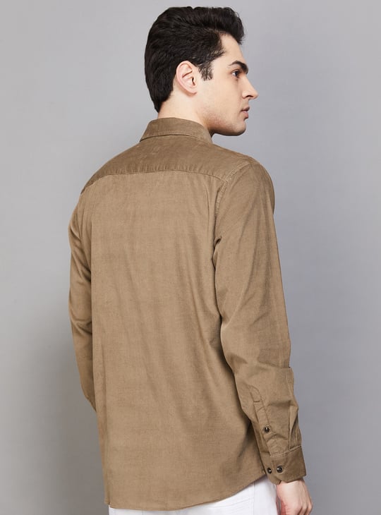 ALLEN SOLLY Corduroy Sport Fit Shirt