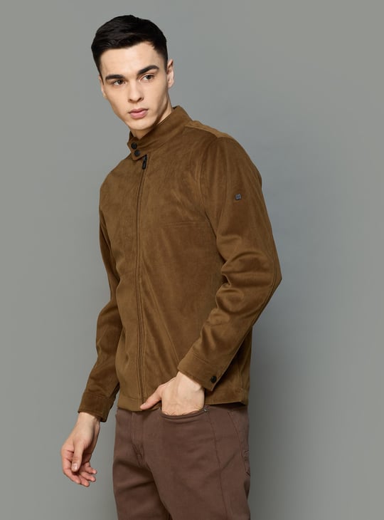 ALLEN SOLLY Textured Windcheater Jacket