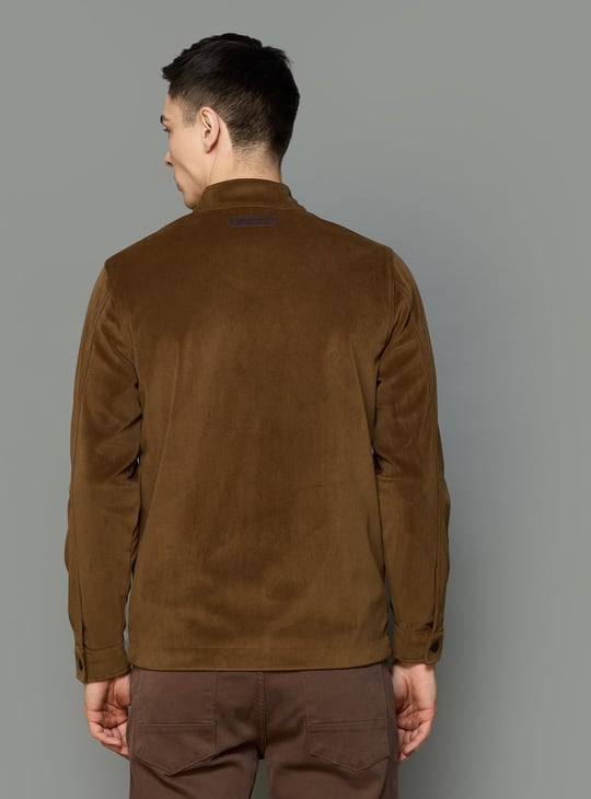 ALLEN SOLLY Textured Windcheater Jacket