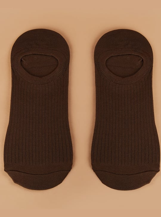 CODE Patterned No-Show Socks - Pack of 5