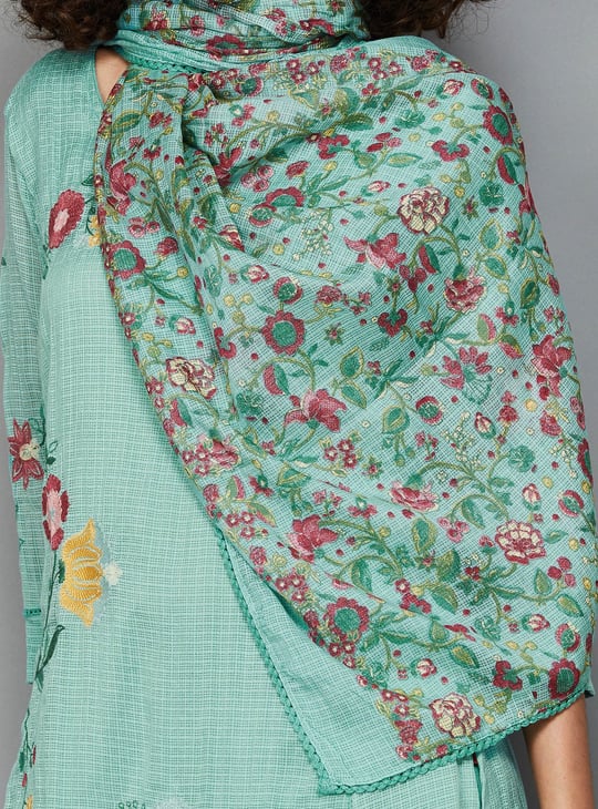 W Floral Print Straight Kurta Set