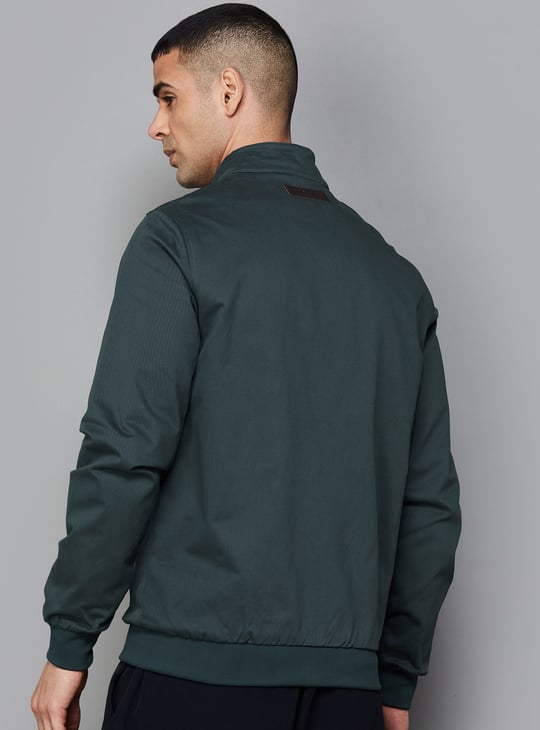 ALLEN SOLLY Solid Windcheater Jacket