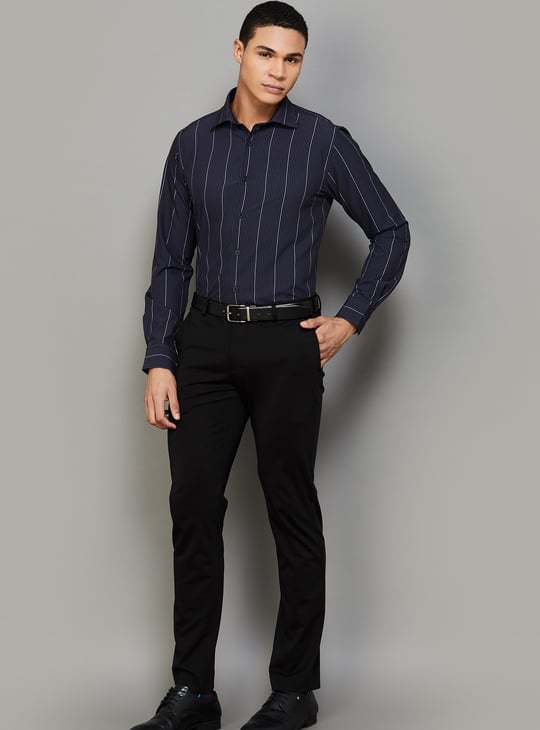 BLACKBERRYS Striped Slim Fit Formal Shirt