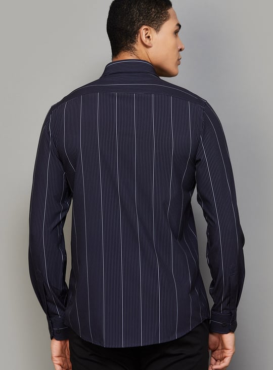 BLACKBERRYS Striped Slim Fit Formal Shirt