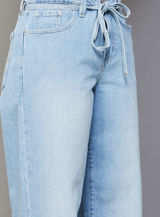 LEVI'S Stonewashed Wide-Leg Fit Jeans