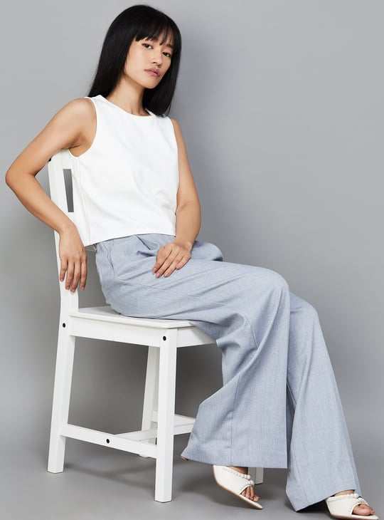 AND Solid Crop Top