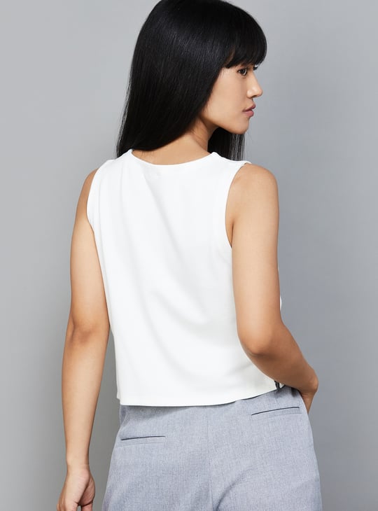 AND Solid Crop Top