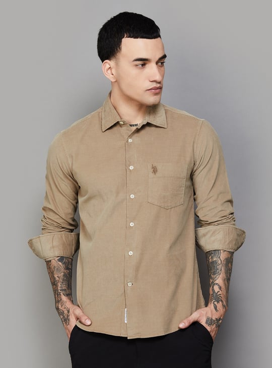 US POLO ASSN Solid Regular Shirt