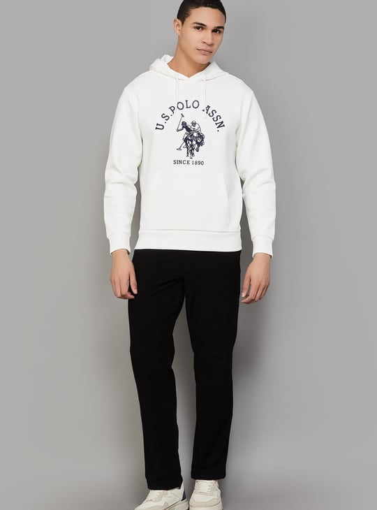 US POLO ASSN Logo Print Hooded Sweatshirt