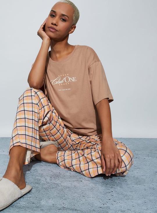 GINGER Typographic Print T-shirt
