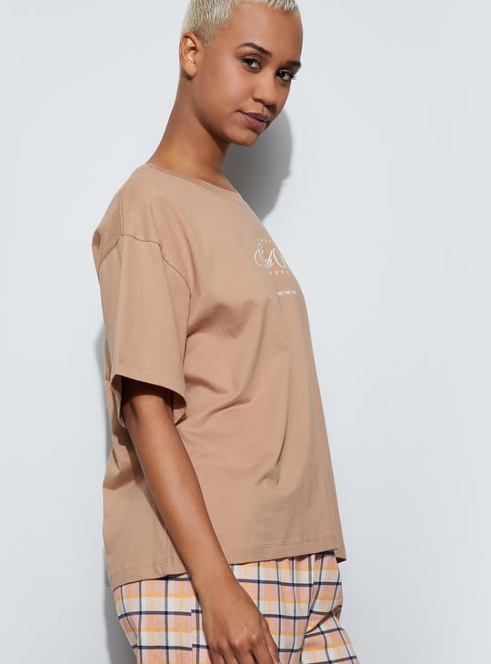 GINGER Typographic Print T-shirt