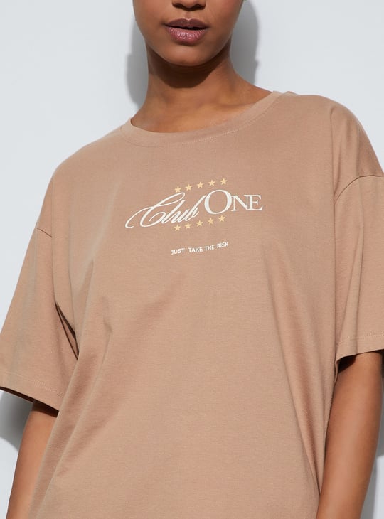 GINGER Typographic Print T-shirt