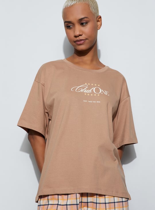 GINGER Typographic Print T-shirt