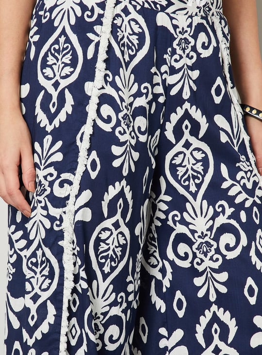 COLOUR ME Printed Straight Pants