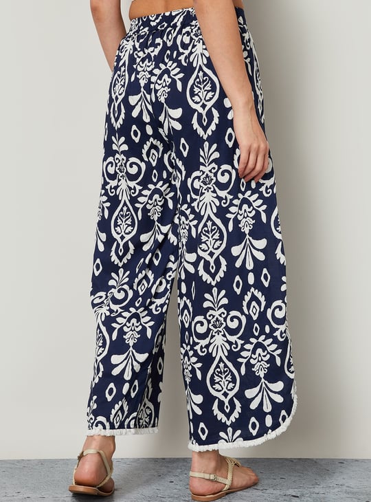 COLOUR ME Printed Straight Pants