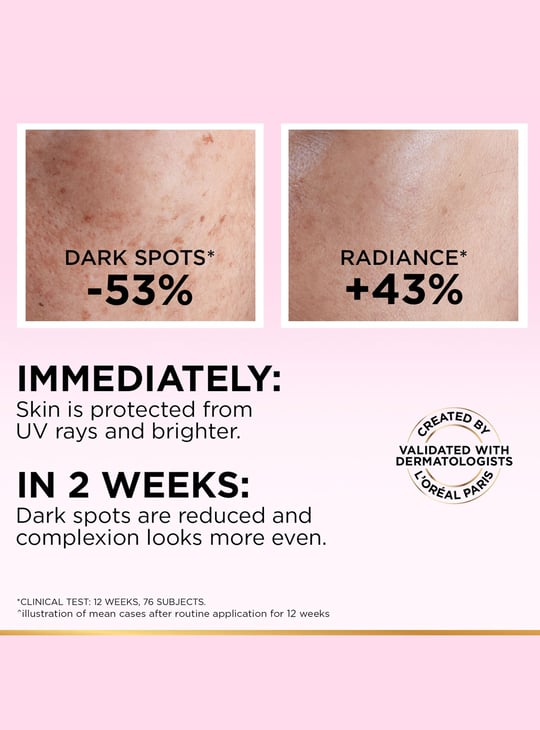 L'OREAL PARIS Glycolic-Bright UV SPF 50+ Anti-Dark Spot Fluid Sunscreen - 50 ml