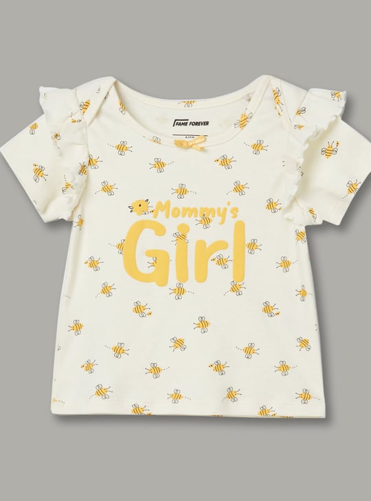 FAME FOREVER Girls Assorted T-shirt - Pack of 2