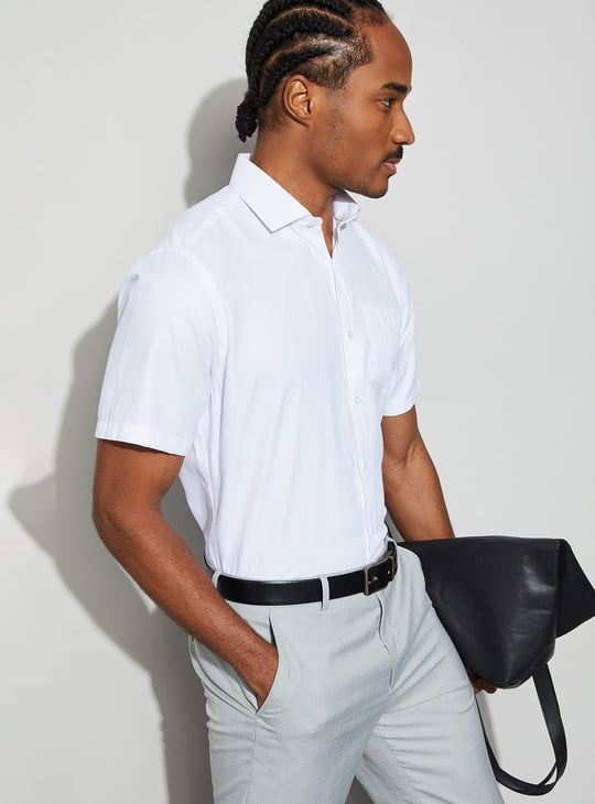 CODE Solid Regular Fit Formal Shirt