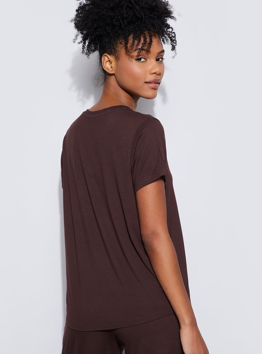 GINGER Solid Lounge T-shirt