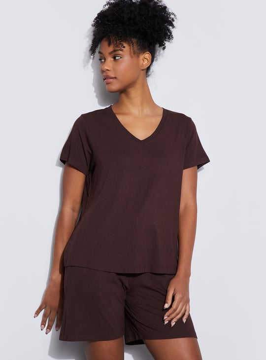 GINGER Solid Lounge T-shirt