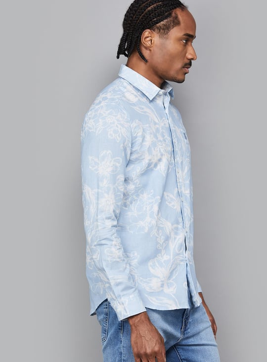 US POLO ASSN Floral Printed Regular Fit Shirt