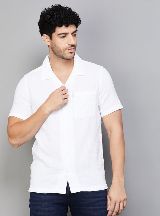 UNITED COLORS OF BENETTON Textured Shirt
