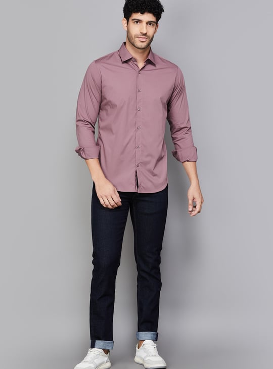 UNITED COLORS OF BENETTON Solid Slim Fit Shirt