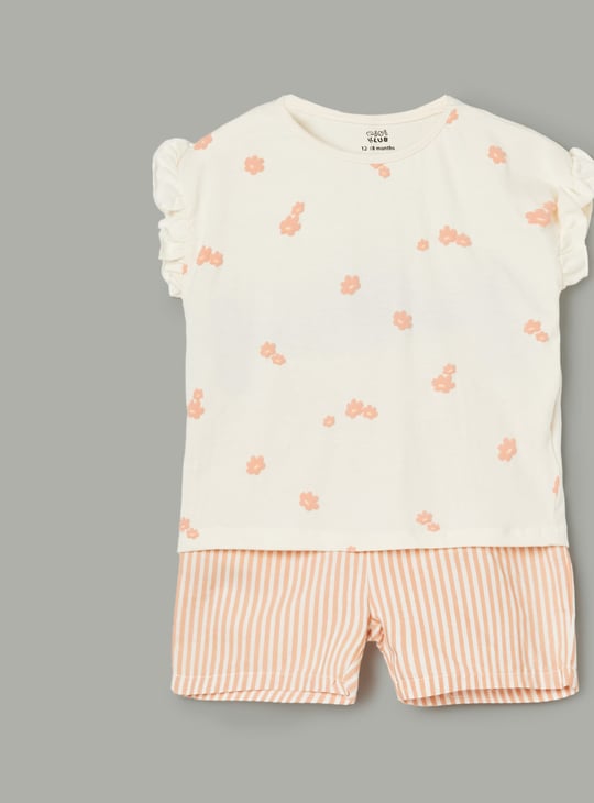 FS MINI KLUB Girls Printed Infant Basic Set
