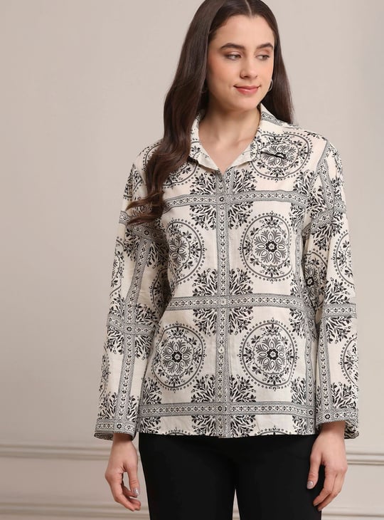 BIBA Printed Straight Short Kurta