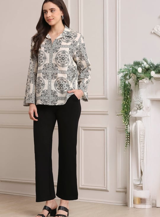 BIBA Printed Straight Short Kurta