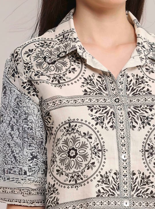 BIBA Printed Straight Short Kurta