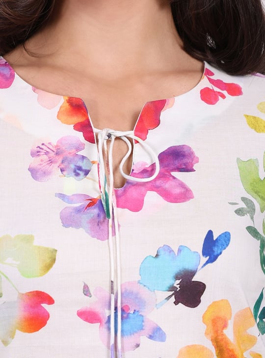W Floral Print Kurta Set