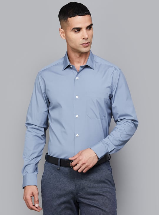LOUIS PHILIPPE Solid Classic Fit Formal Shirt
