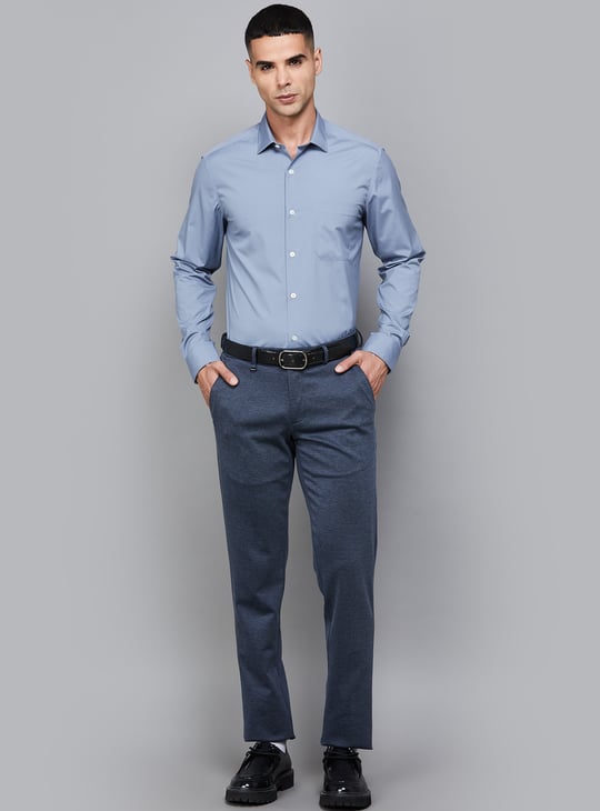 LOUIS PHILIPPE Solid Classic Fit Formal Shirt