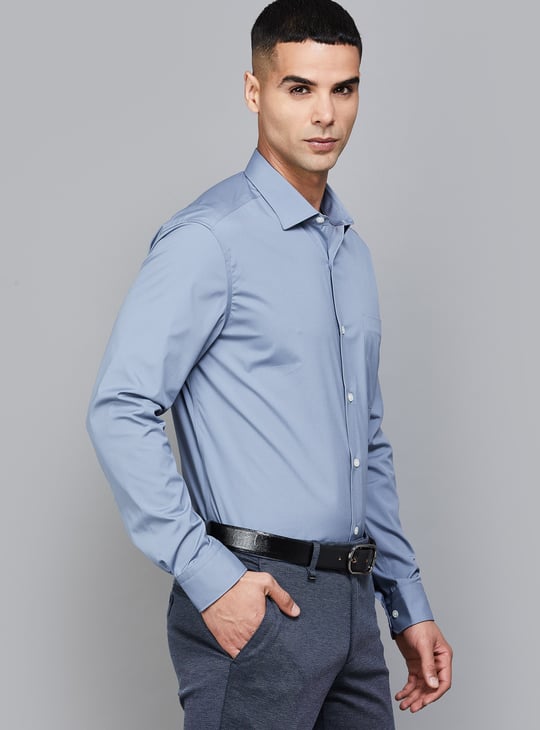 LOUIS PHILIPPE Solid Classic Fit Formal Shirt
