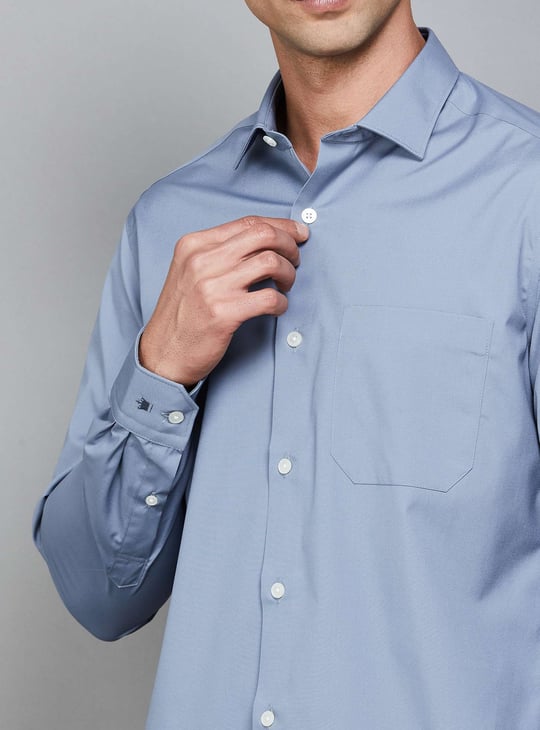 LOUIS PHILIPPE Solid Classic Fit Formal Shirt