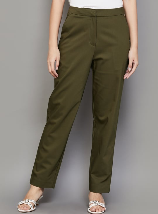 VAN HEUSEN Solid Trousers