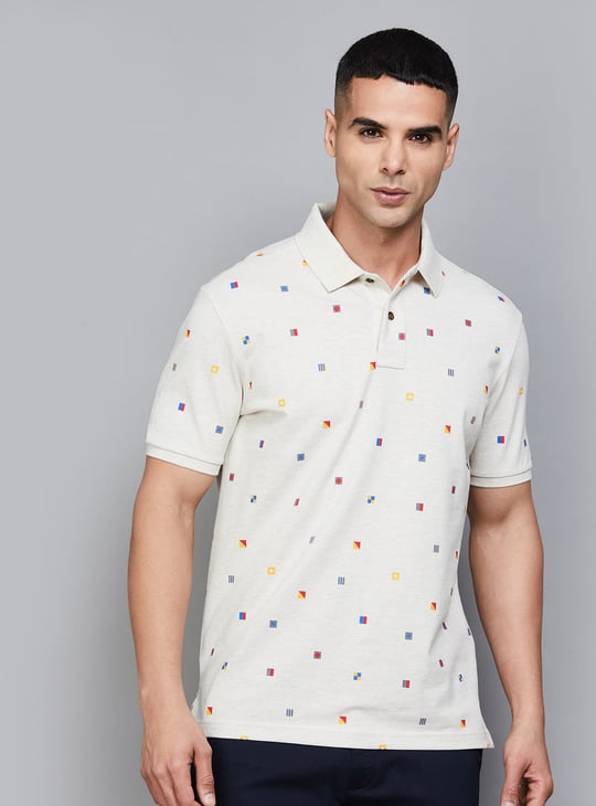 FAHRENHEIT Printed Polo T-shirt
